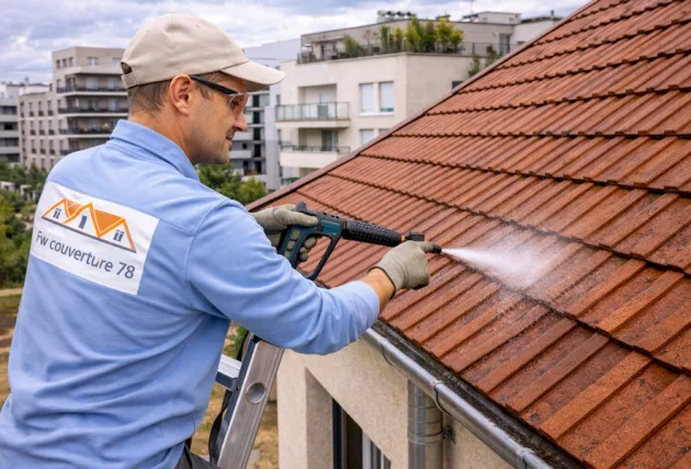 Chantier lisière de la forêt à Raismes : solin de cheminée fissuré sur maison ancienne – Nord couverture